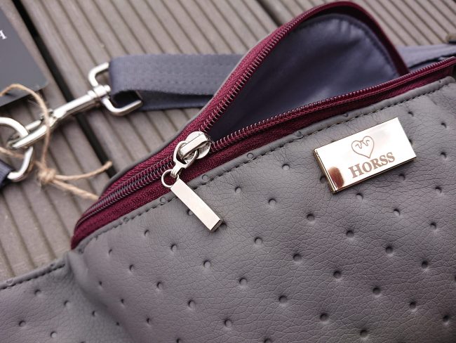 Horss nerka jeździecka Grey - Burgundy - obrazek 3