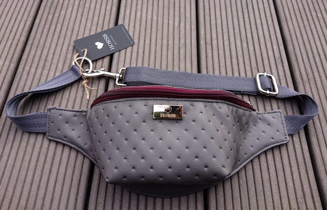 Horss nerka jeździecka Grey - Burgundy - obrazek 2