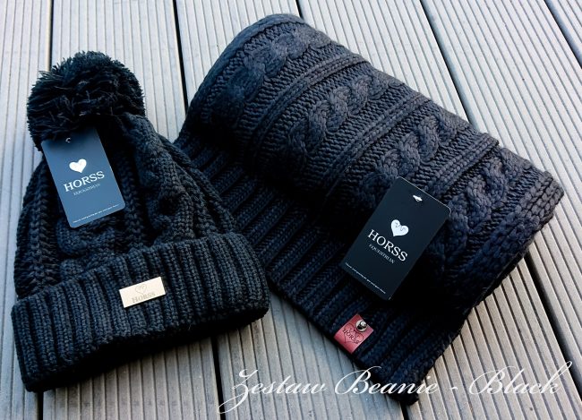 Szalik zimowy Beanie - Black - obrazek 2