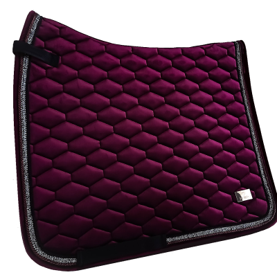 Horss czaprak VELVET Glam - Merlot - ujeżdżeniowy