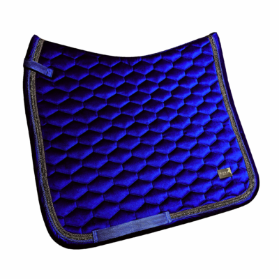 Horss czaprak VELVET Glam - Reflex blue - ujeżdżeniowy