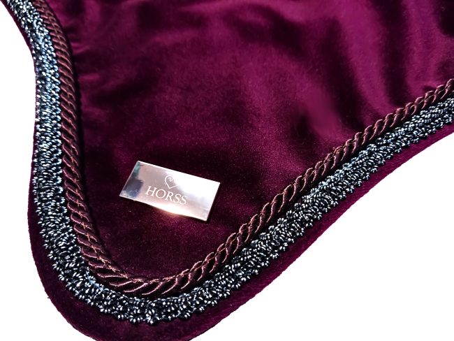 Horss nauszniki VELVET Glam - Merlot - obrazek 3