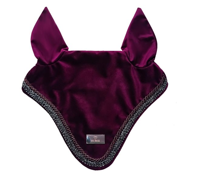 Horss nauszniki VELVET Glam - Merlot