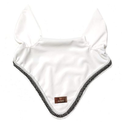 Horss nauszniki VELVET Glam - Off white Silver