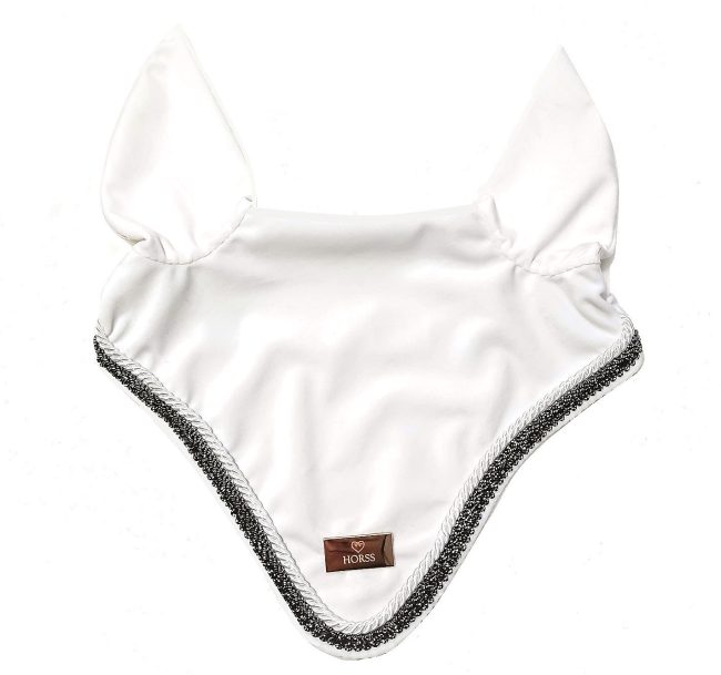Horss nauszniki VELVET Glam - Off white Silver