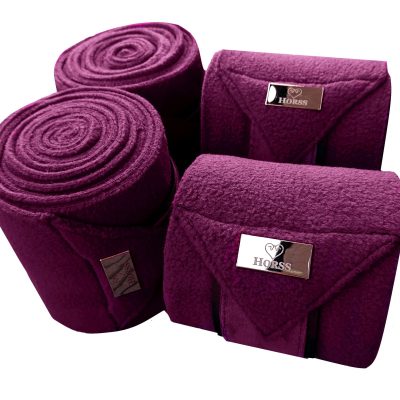 Horss owijki polarowe Velvet Glam - Merlot