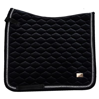 Horss czaprak VELVET Glam - Black - ujeżdżeniowy