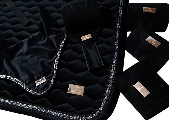 Horss nauszniki VELVET Glam - Black - obrazek 2