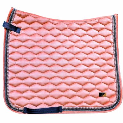 Horss czaprak VELVET Glam - Peach fuzz - ujeżdżeniowy