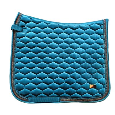 Horss czaprak VELVET Glam - Teal - ujeżdżeniowy