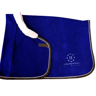 Horss - derka polarowa z futerkiem - Reflex blue
