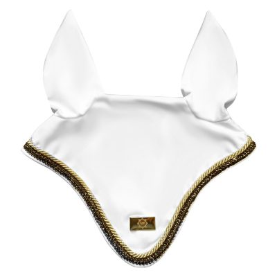 Horss nauszniki VELVET Glam - Off white Gold