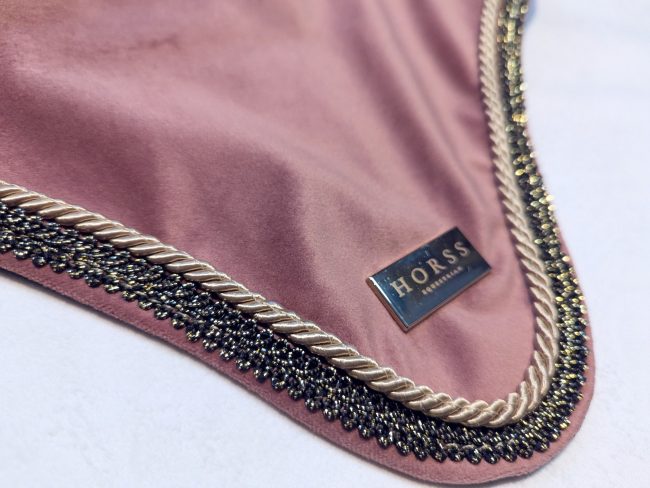 Horss nauszniki VELVET Glam - Dusty Pink - obrazek 2