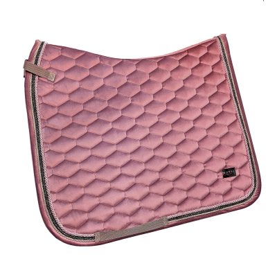 Horss czaprak VELVET Glam - Dusty Pink - ujeżdżeniowy
