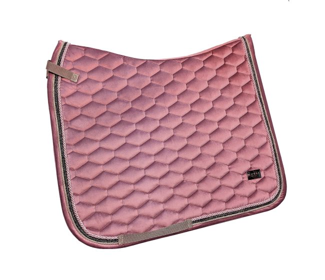 Horss czaprak VELVET Glam - Dusty Pink - ujeżdżeniowy