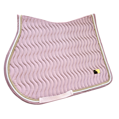 Horss czaprak Velvet Waves - Baby pink - wszechstronny