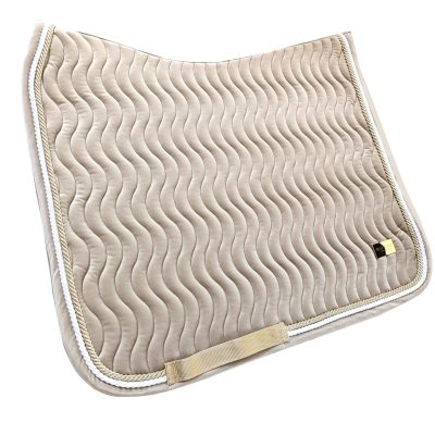 Horss czaprak Velvet Waves - Beige - ujeżdżeniowy