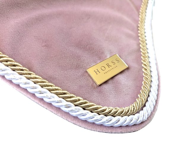 Horss nauszniki VELVET Waves - Baby pink - obrazek 2