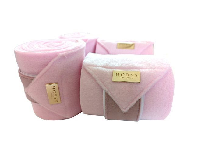 Horss owijki polarowe Velvet Waves - Baby pink
