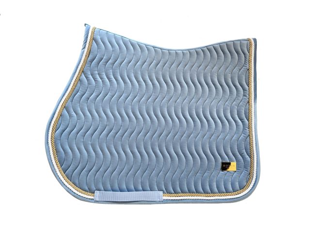 Horss czaprak Velvet Waves - Baby blue - wszechstronny