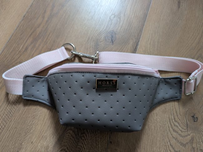 Horss nerka jeździecka Velvet - Grey - Baby Pink - obrazek 4