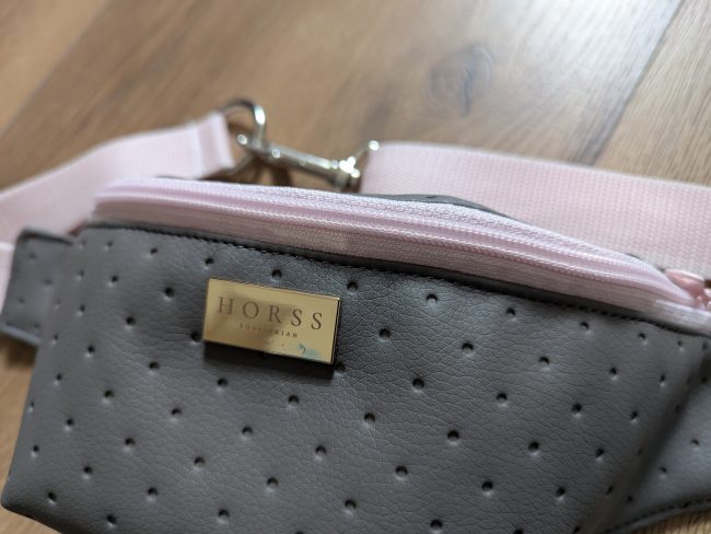 Horss nerka jeździecka Velvet - Grey - Baby Pink - obrazek 3