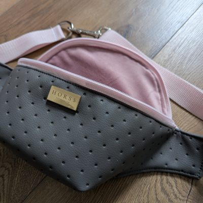 Horss nerka jeździecka Velvet - Grey - Baby Pink
