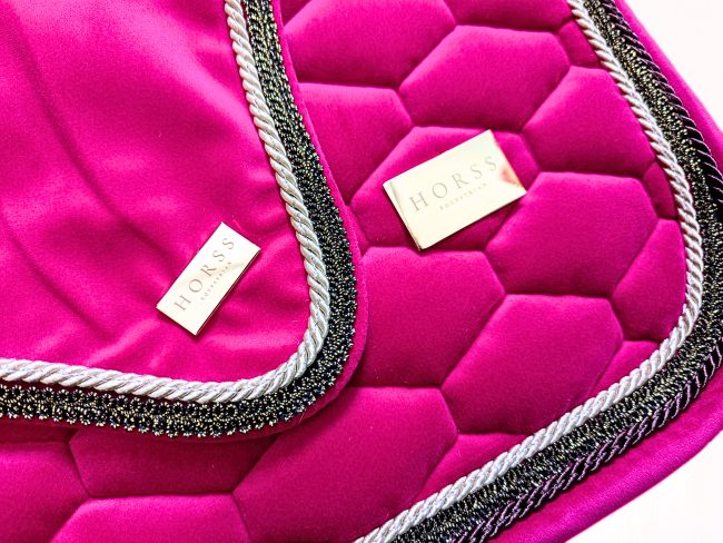 Horss czaprak VELVET Glam - Barbie Pink - wszechstronny - obrazek 3