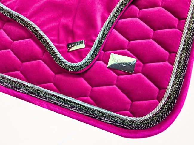 Horss czaprak VELVET Glam - Barbie Pink - wszechstronny - obrazek 2