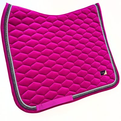Horss czaprak VELVET Glam - Barbie Pink - ujeżdżeniowy