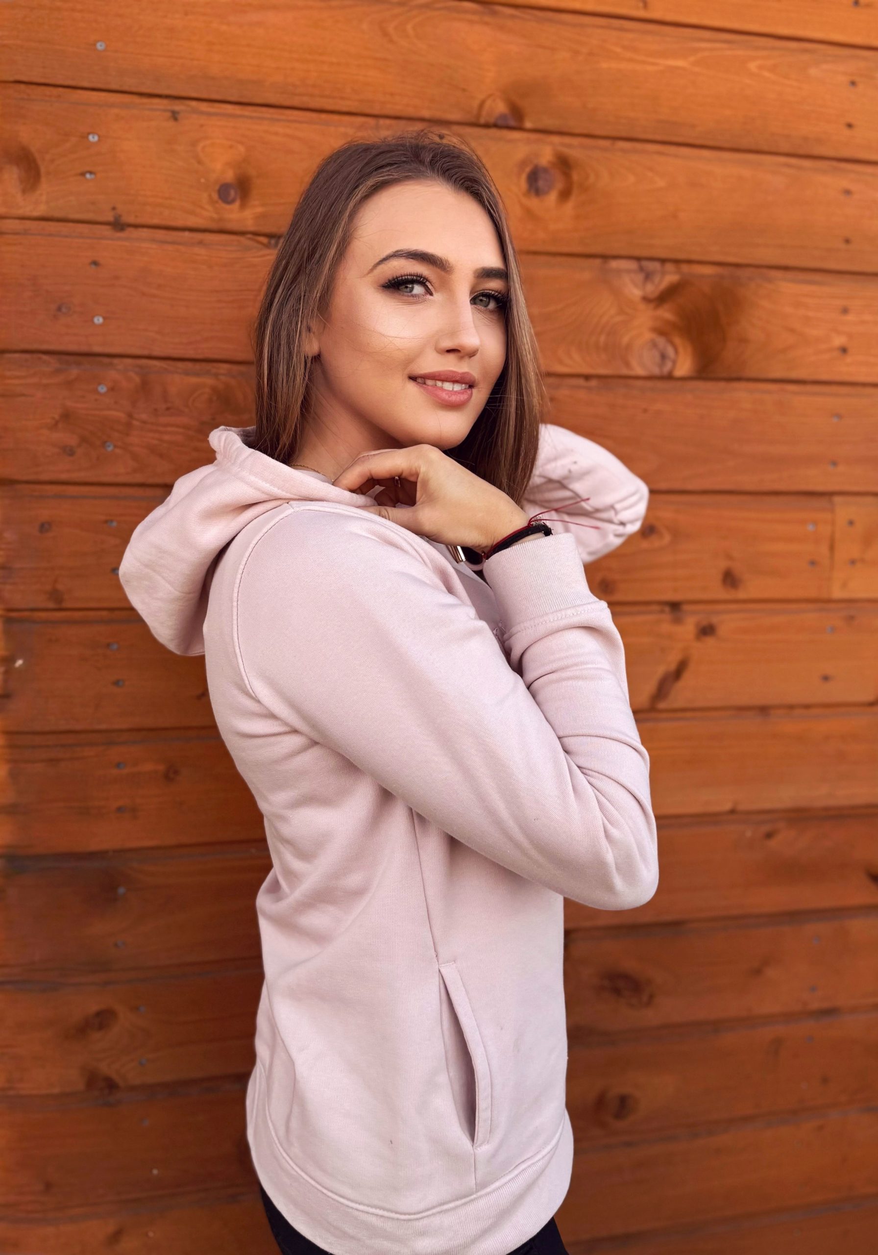 Horss bluza damska Organic - Powder Pink - obrazek 5