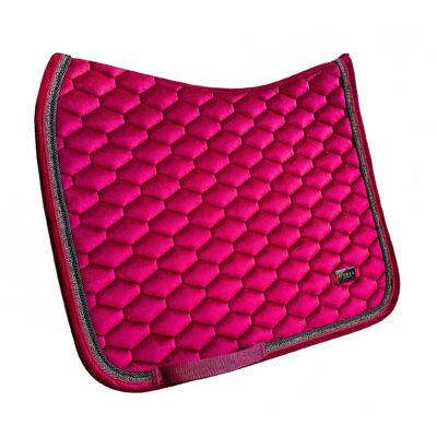 Horss czaprak VELVET Glam - Royal Red - ujeżdżeniowy