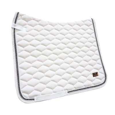 Horss czaprak VELVET Glam - Off white Silver - ujeżdżeniowy